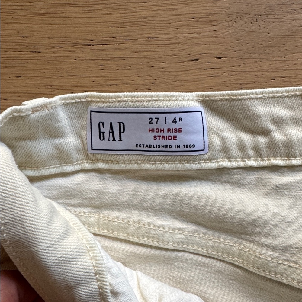 Gap High Rise Stride Wide-Leg Jeans in Pebble - Picture 8 of 10